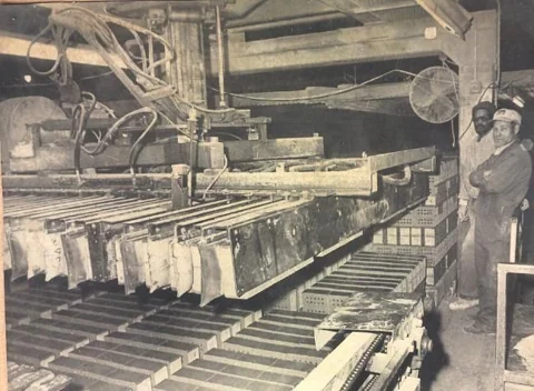 Continental brickmaking — historic production line