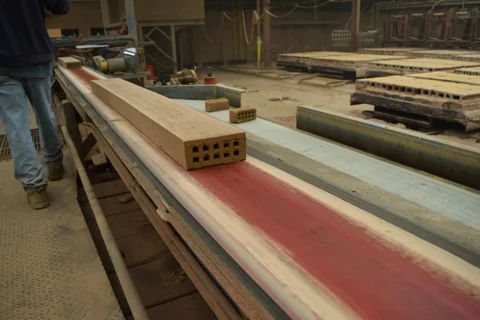 Continental brickmaking — brick production conveyor