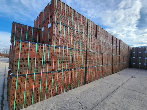 Packaged brick at Continental’s manufacturing facility