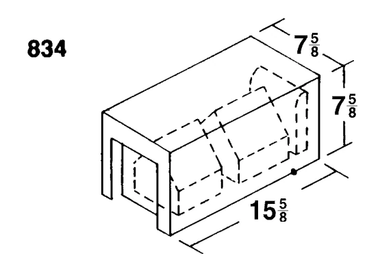 8 × 8 × 16 FHA Termite product drawing