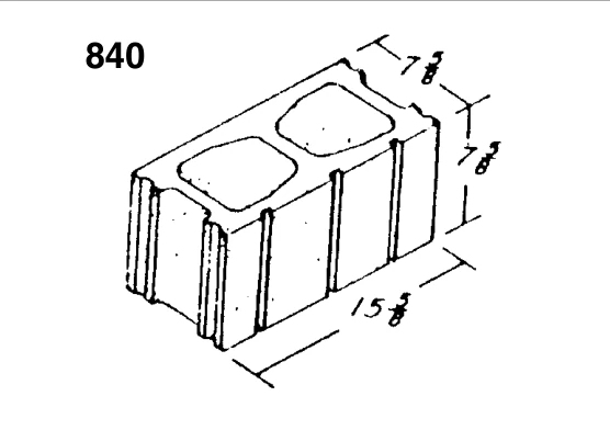 8 × 8 × 16 Regular product drawing