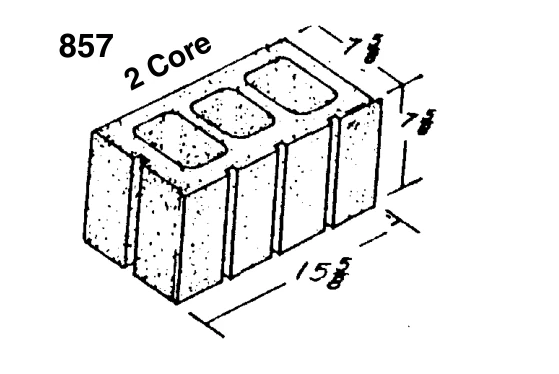 8 × 8 × 16 Corner Sash Scored One Side product drawing