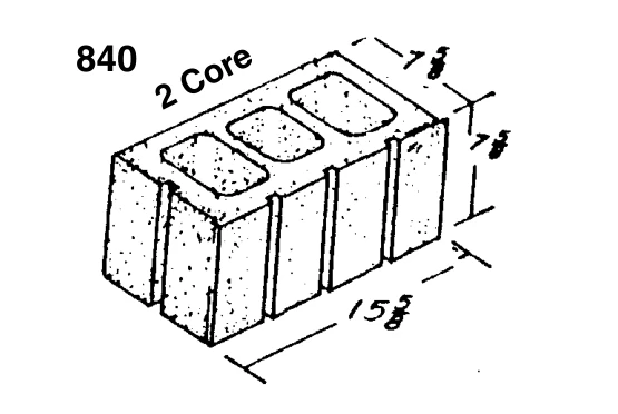 8 × 8 × 16 Corner Sash Scored Three Sides product drawing