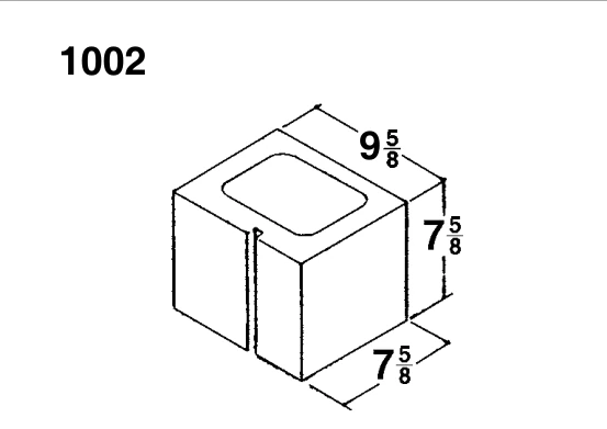 10 × 8 × 8 Combination Corner product drawing