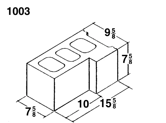 10 × 8 × 16 “L” Corner product drawing