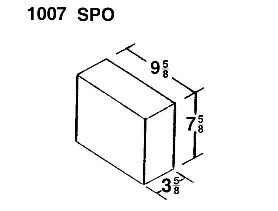 10 × 8 × 4 Solid product drawing