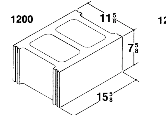 12 × 8 × 16 Common product drawing