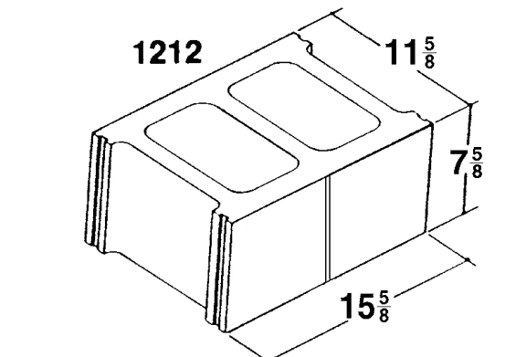 12 × 8 × 16 Score 1-Side product drawing