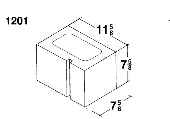 12 × 8 × 8 Combination Corner product drawing