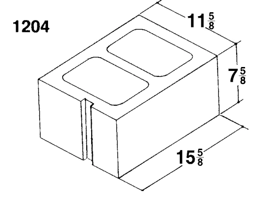12 × 8 × 16 Combination Corner product drawing