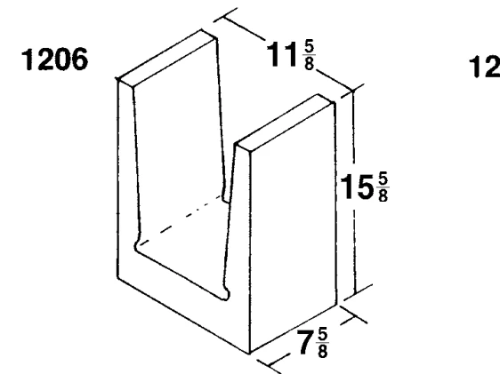 12 × 16 × 8 Beam Lintel product drawing