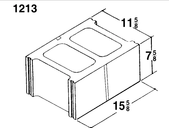 12 × 8 × 16 Score 2-Side product drawing