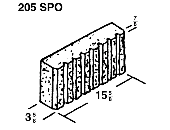 4 × 8 × 16 Solid Split 8 Flute product drawing