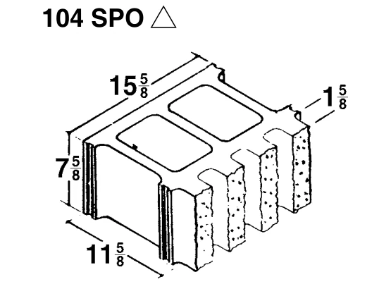 12 × 8 × 16 4-Flute product drawing