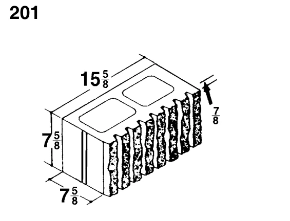 8 × 8 × 16 8-Flute C-Cored product drawing