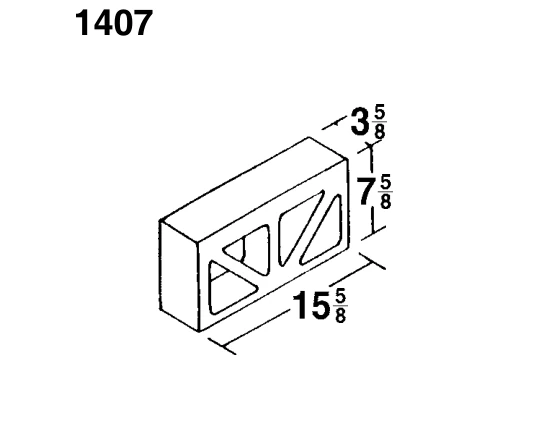 4 × 8 × 16 Style 4 product drawing