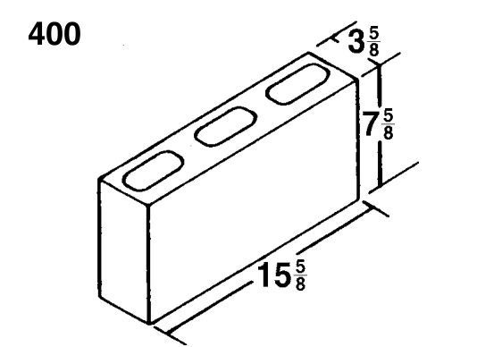 4 × 8 × 16 Common product drawing