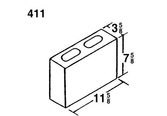 4 × 8 × 12 Common product drawing