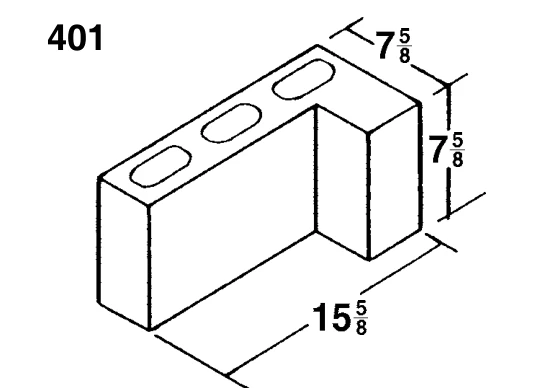 4 × 8 × 16 L Corner product drawing