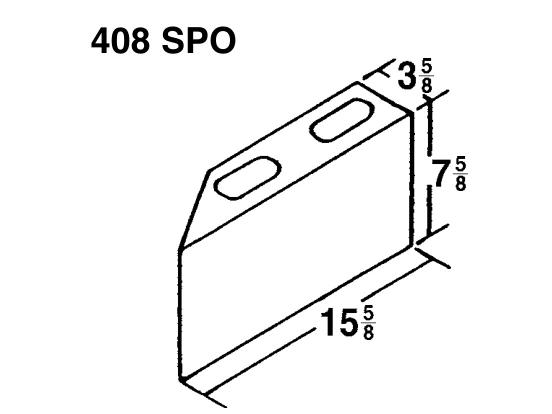 4 × 8 × 16 60° Common product drawing