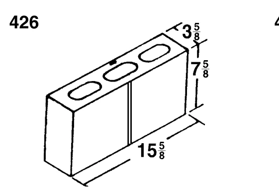 4 × 8 × 16 Scored 2-Side product drawing