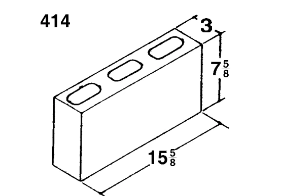 3 × 8 × 16 Common product drawing