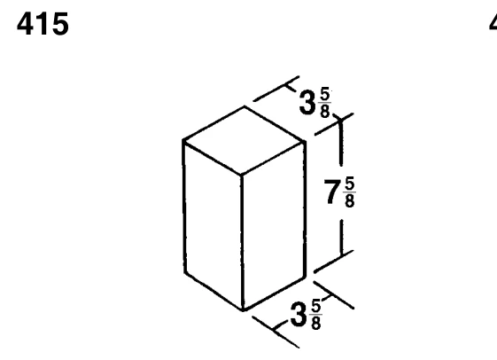 4 × 8 × 4 Solid Doby product drawing