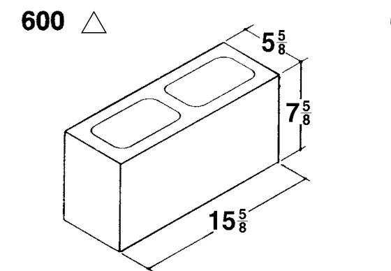 6 × 8 × 16 Common product drawing