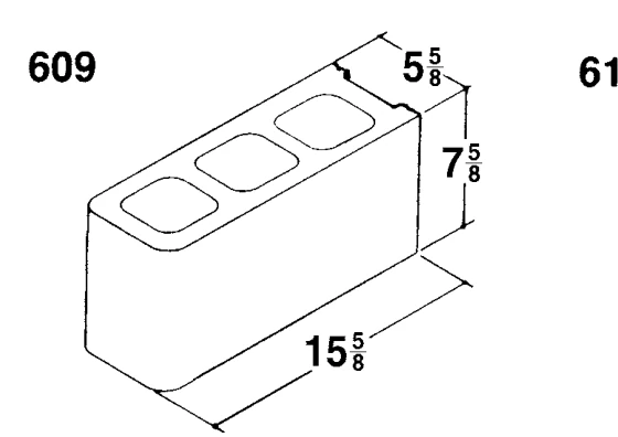 6 × 8 × 16 Bullnose Bullet product drawing