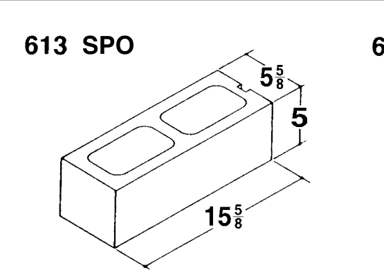 6 × 5 × 16 5” High With Groove product drawing