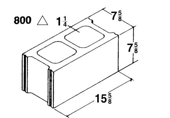 8 × 8 × 16 Common product drawing