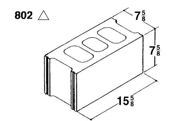 8 × 8 × 16 Three-Core Unit product drawing