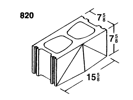 8 × 8 × 16 Hi-Lite product drawing