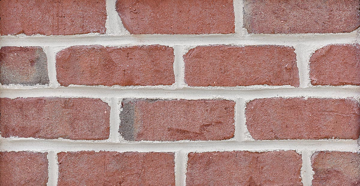 Monticello — full-brick color reference; thin brick made to order